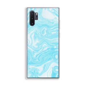CaseCompany Waterverf blauw: Samsung Galaxy Note 10 Plus Transparant Hoesje