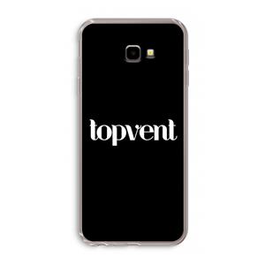 CaseCompany Topvent Zwart: Samsung Galaxy J4 Plus Transparant Hoesje