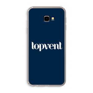 CaseCompany Topvent Navy: Samsung Galaxy J4 Plus Transparant Hoesje
