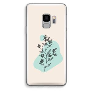CaseCompany Violets are blue: Samsung Galaxy S9 Transparant Hoesje
