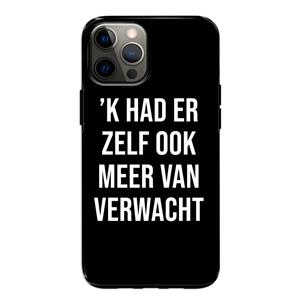 CaseCompany Meer verwacht - Zwart: iPhone 12 Tough Case