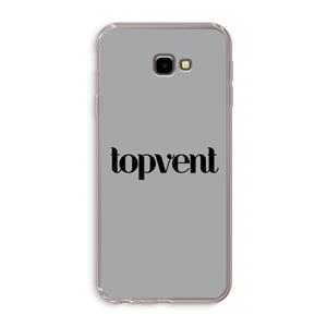 CaseCompany Topvent Grijs Zwart: Samsung Galaxy J4 Plus Transparant Hoesje