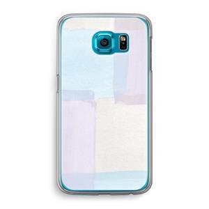 CaseCompany Square pastel: Samsung Galaxy S6 Transparant Hoesje