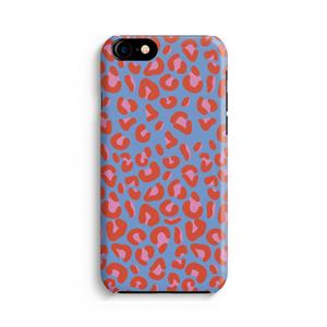 CaseCompany Leopard blue: Volledig geprint iPhone SE 2020 Hoesje