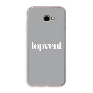 CaseCompany Topvent Grijs Wit: Samsung Galaxy J4 Plus Transparant Hoesje