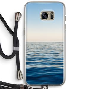 CaseCompany Water horizon: Samsung Galaxy S7 Edge Transparant Hoesje met koord