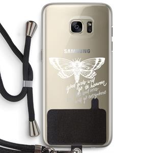 CaseCompany Good or bad: Samsung Galaxy S7 Edge Transparant Hoesje met koord