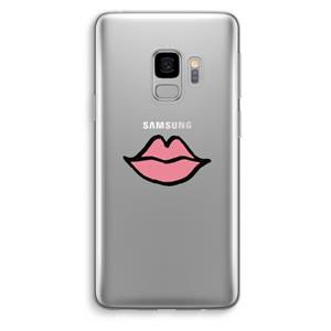 CaseCompany Kusje: Samsung Galaxy S9 Transparant Hoesje