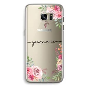 CaseCompany Rozen: Samsung Galaxy S7 Edge Transparant Hoesje