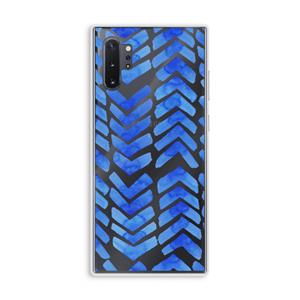 CaseCompany Blauwe pijlen: Samsung Galaxy Note 10 Plus Transparant Hoesje