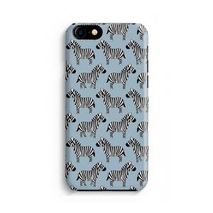 CaseCompany Zebra: Volledig geprint iPhone SE 2020 Hoesje