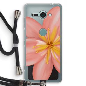 CaseCompany Pink Ellila Flower: Sony Xperia XZ2 Compact Transparant Hoesje met koord