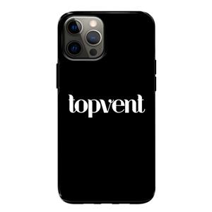 CaseCompany Topvent Zwart: iPhone 12 Tough Case