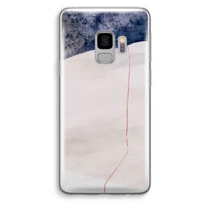 CaseCompany Stone White: Samsung Galaxy S9 Transparant Hoesje