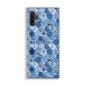 CaseCompany Blauw motief: Samsung Galaxy Note 10 Plus Transparant Hoesje