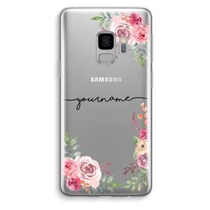 CaseCompany Rozen: Samsung Galaxy S9 Transparant Hoesje