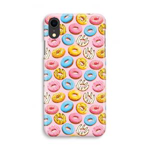 CaseCompany Pink donuts: iPhone XR Volledig Geprint Hoesje