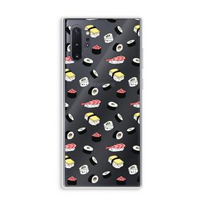 CaseCompany Sushi time: Samsung Galaxy Note 10 Plus Transparant Hoesje