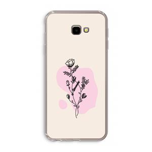 CaseCompany Roses are red: Samsung Galaxy J4 Plus Transparant Hoesje