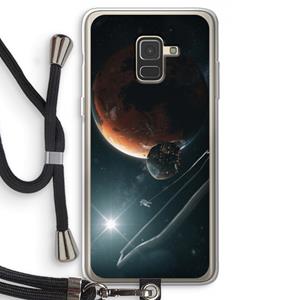 CaseCompany Mars Renaissance: Samsung Galaxy A8 (2018) Transparant Hoesje met koord