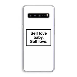 CaseCompany Self love: Samsung Galaxy S10 5G Transparant Hoesje