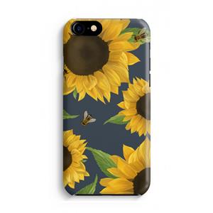 CaseCompany Sunflower and bees: iPhone 8 Volledig Geprint Hoesje