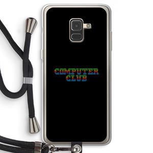 CaseCompany Retro: Samsung Galaxy A8 (2018) Transparant Hoesje met koord