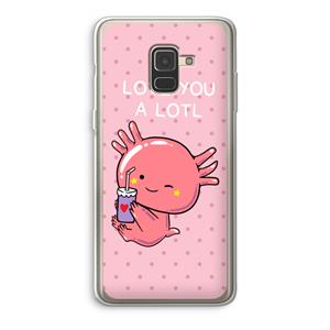 CaseCompany Love You A Lotl: Samsung Galaxy A8 (2018) Transparant Hoesje