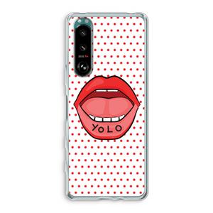 CaseCompany Yolo Denise: Sony Xperia 5 III Transparant Hoesje