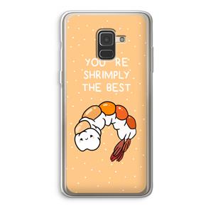 CaseCompany You're Shrimply The Best: Samsung Galaxy A8 (2018) Transparant Hoesje