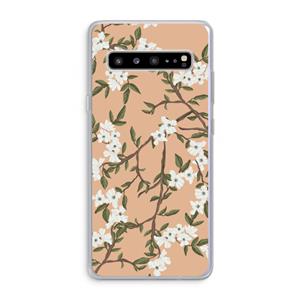 CaseCompany Blossoming spring: Samsung Galaxy S10 5G Transparant Hoesje