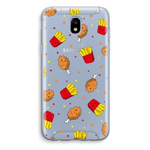 CaseCompany Chicken 'n Fries: Samsung Galaxy J5 (2017) Transparant Hoesje