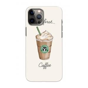 CaseCompany But first coffee: Volledig geprint iPhone 12 Hoesje