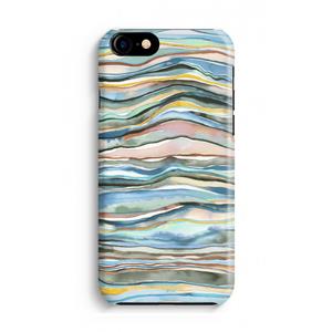CaseCompany Watercolor Agate: iPhone 8 Volledig Geprint Hoesje