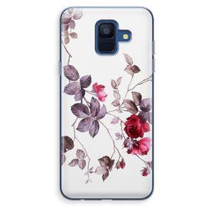 CaseCompany Mooie bloemen: Samsung Galaxy A6 (2018) Transparant Hoesje