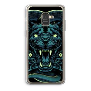 CaseCompany Cougar and Vipers: Samsung Galaxy A8 (2018) Transparant Hoesje
