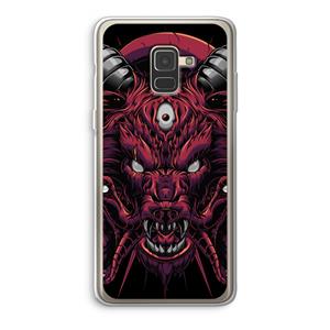 CaseCompany Hell Hound and Serpents: Samsung Galaxy A8 (2018) Transparant Hoesje