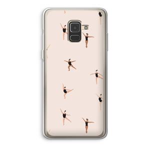 CaseCompany Dancing #1: Samsung Galaxy A8 (2018) Transparant Hoesje