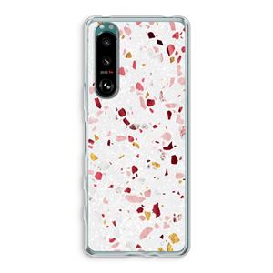 CaseCompany Terrazzo N°9: Sony Xperia 5 III Transparant Hoesje