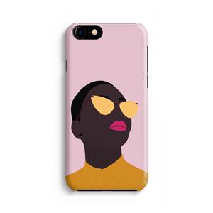 CaseCompany Yellow glasses: Volledig geprint iPhone SE 2020 Hoesje