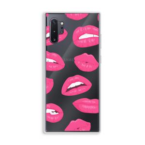 CaseCompany Bite my lip: Samsung Galaxy Note 10 Plus Transparant Hoesje