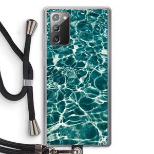 CaseCompany Weerkaatsing water: Samsung Galaxy Note 20 / Note 20 5G Transparant Hoesje met koord