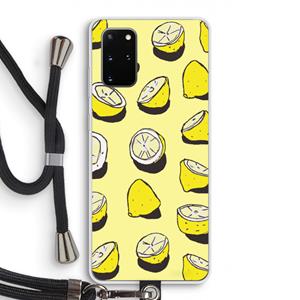 CaseCompany When Life Gives You Lemons...: Samsung Galaxy S20 Plus Transparant Hoesje met koord