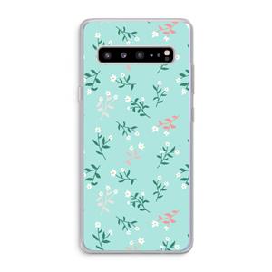 CaseCompany Small white flowers: Samsung Galaxy S10 5G Transparant Hoesje
