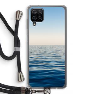 CaseCompany Water horizon: Samsung Galaxy A12 Transparant Hoesje met koord