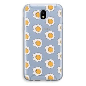 CaseCompany Bacon to my eggs #1: Samsung Galaxy J5 (2017) Transparant Hoesje