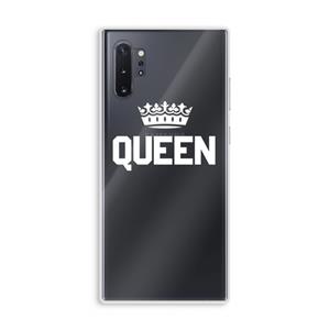 CaseCompany Queen zwart: Samsung Galaxy Note 10 Plus Transparant Hoesje
