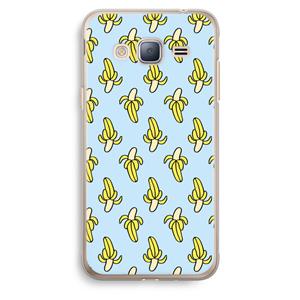 CaseCompany Bananas: Samsung Galaxy J3 (2016) Transparant Hoesje