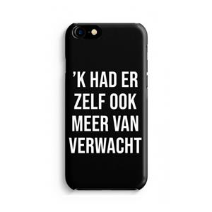 CaseCompany Meer verwacht - Zwart: Volledig geprint iPhone SE 2020 Hoesje