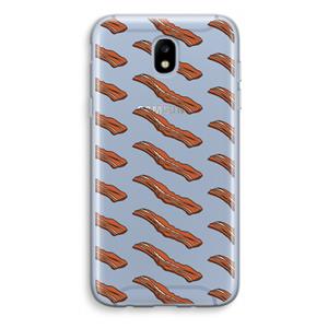 CaseCompany Bacon to my eggs #2: Samsung Galaxy J5 (2017) Transparant Hoesje